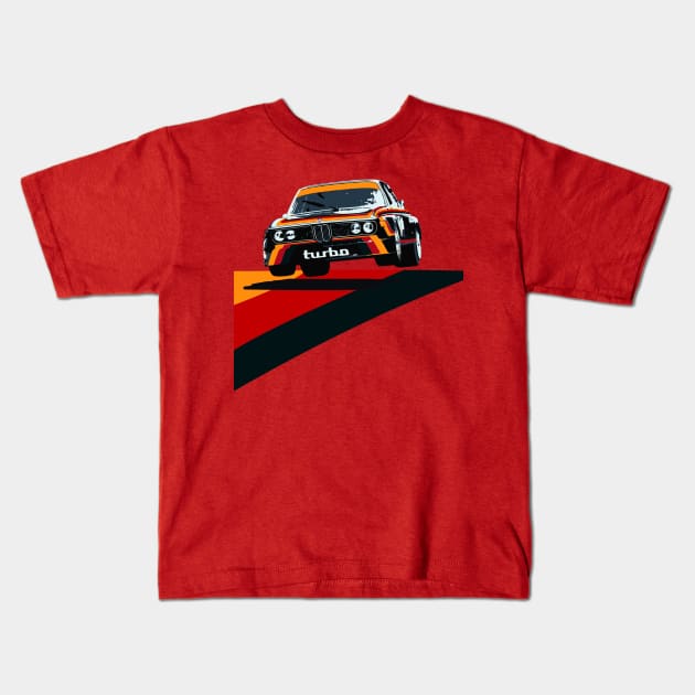 rennsport turbo Kids T-Shirt by retroracing